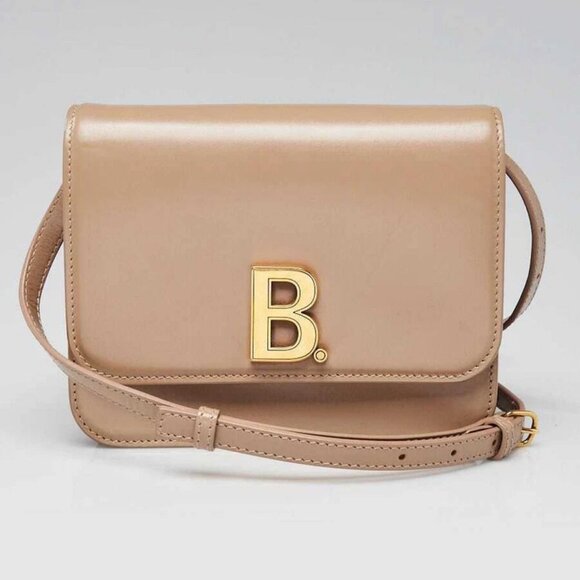 Balenciaga Beige Smooth Leather B. Crossbody Bag - Picture 1 of 12